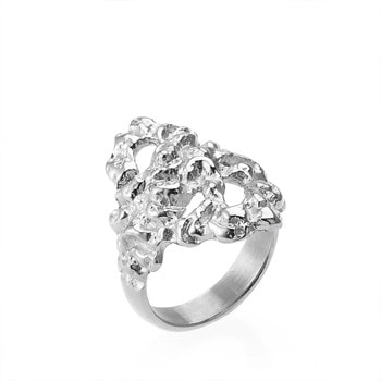 Wavy Ring I rustfrit stål - Xenia x Sistie 2nd